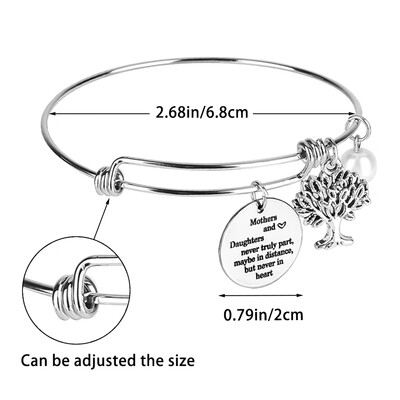 Family Tree Bracelet The Love Between Mother&Daughter is Forever Tree of Life Bracelet Mother Gift Bangle
Family Tree Bracelet The Love Between Mother&Daughter is Forever Tree of Life Bracelet Mother Gift Bangle