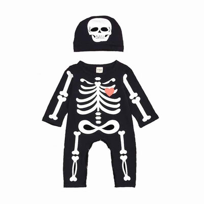 2 PCS New Newborn Baby Boy Girl Halloween Rompers Long Sleeve Black Cotton Jumpsuits Skull Playsuit Novelty Outfit 0-24M
2 PCS New Newborn Baby Boy Girl Halloween Rompers Long Sleeve Black Cotton Jumpsuits Skull Playsuit Novelty Outfit 0-24M