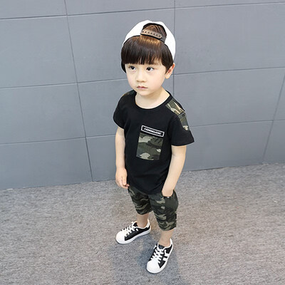 Summer Childrens Camouflage Sports Short-Sleeved T-Shirt Cropped Pants Two-Piece Set Kid Children Boy Clothes Sets 3-12Y
Summer Childrens Camouflage Sports Short-Sleeved T-Shirt Cropped Pants Two-Piece Set Kid Children Boy Clothes Sets 3-12Y