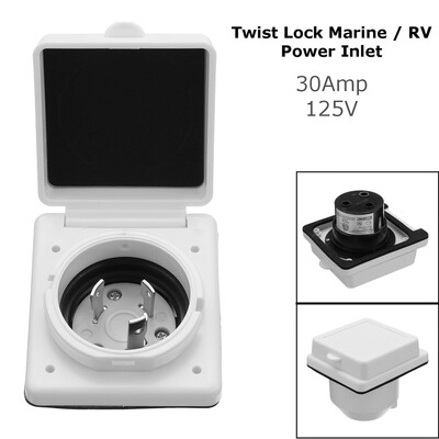30A 125V Power Cord Twist Electrical Lock Boat RV Marine Inlet Car RV Marine Sockets Waterproof Electrical Sockets
30A 125V Power Cord Twist Electrical Lock Boat RV Marine Inlet Car RV Marine Sockets Waterproof Electrical Sockets
