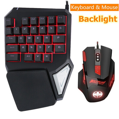 One-handed Keyboard Hand Game Artifact Left Keyboard & Mouse Colorful Backlight for PC Competitive Games
One-handed Keyboard Hand Game Artifact Left Keyboard & Mouse Colorful Backlight for PC Competitive Games