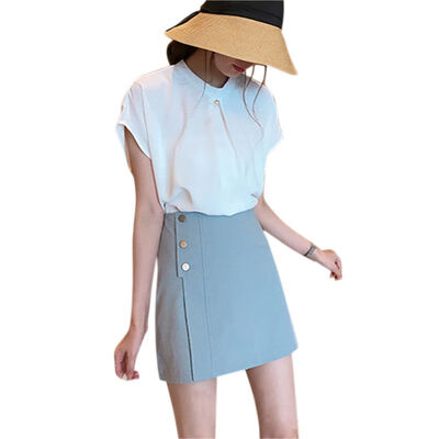 Office Lady Plus Size Shirt Wrinkling Female Big Sizes Short Sleeve Pearl Shirt Cover Belly Leisure Chiffon Blouse Tops
Office Lady Plus Size Shirt Wrinkling Female Big Sizes Short Sleeve Pearl Shirt Cover Belly Leisure Chiffon Blouse Tops