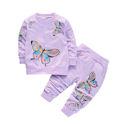 Spring Girl Clothes Set Cartoon Butterfly SweaterShirt Pants Fashion Baby Girl Clothes Set Children Clothing New
Spring Girl Clothes Set Cartoon Butterfly SweaterShirt Pants Fashion Baby Girl Clothes Set Children Clothing New