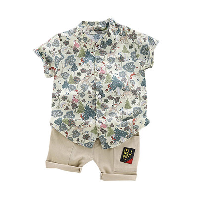 Summer Fashion Children Clothing Baby Boys Clothes Casual Short Sleeve Animal Print T-shirt TopsShorts Costume Set
Summer Fashion Children Clothing Baby Boys Clothes Casual Short Sleeve Animal Print T-shirt TopsShorts Costume Set