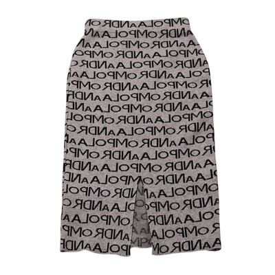 Women Fashion Knitted Skirt Female Autumn Winter Long Section High Waist Bag Hip Letters Print Split Skirt Black Gray
Women Fashion Knitted Skirt Female Autumn Winter Long Section High Waist Bag Hip Letters Print Split Skirt Black Gray