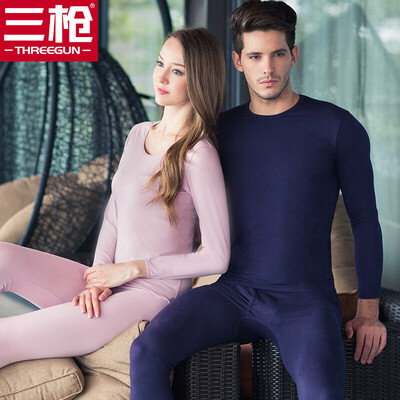 Three gun cotton Lycra men&women thermal underwear set Shu skin soft cotton Lycra round neck Slim men&women Qiuyi Qiuku set women models shallow blush L
Three gun cotton Lycra men&women thermal underwear set Shu skin soft cotton Lycra round neck Slim men&women Qiuyi Qiuku set women models shallow blush L