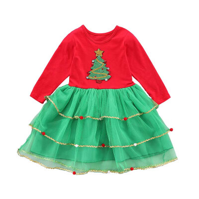 New Year Baby Girl Cotton Dress For Girls AutumnChristmas Tree Print Holiday Children Clothing Party Tulle Kids Costume
New Year Baby Girl Cotton Dress For Girls AutumnChristmas Tree Print Holiday Children Clothing Party Tulle Kids Costume
