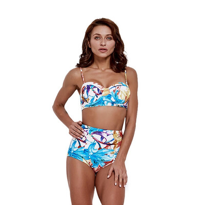 Women Tankini Printed High Waist Bikini 2019 Swimwear Lady Underwire Padded Bra Swimsuit Beach Suit Womens Swimming Suit
Women Tankini Printed High Waist Bikini 2019 Swimwear Lady Underwire Padded Bra Swimsuit Beach Suit Womens Swimming Suit