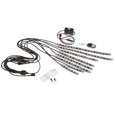 Motorcycle LED Strip Lights Kit 8PCS Motorbike LED Lights Strips Multi-Color Lights Lamp Controlled by Remote
Motorcycle LED Strip Lights Kit 8PCS Motorbike LED Lights Strips Multi-Color Lights Lamp Controlled by Remote
