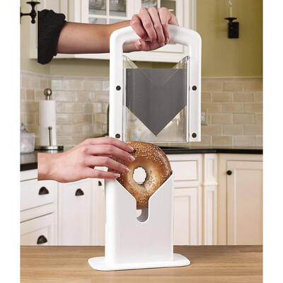 Household Stainless Steel Bagel Slicer Kitchen Tools Bread Specialty Slicing Tool Durable Kitchen Bread Cutter
Household Stainless Steel Bagel Slicer Kitchen Tools Bread Specialty Slicing Tool Durable Kitchen Bread Cutter