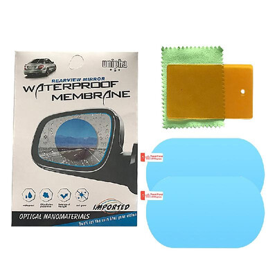 Car Rearview Mirror Film Anti-Fog Membrane Waterproof Rainproof Car Mirror Window Protective Film 2 PCS
Car Rearview Mirror Film Anti-Fog Membrane Waterproof Rainproof Car Mirror Window Protective Film 2 PCS