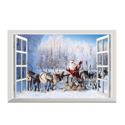 Romantic Christmas 3D Fake Window Wall Stickers Self-Adhesive Removable Faux Window Wall Decal Christmas Holiday Decor Sticker
Romantic Christmas 3D Fake Window Wall Stickers Self-Adhesive Removable Faux Window Wall Decal Christmas Holiday Decor Sticker