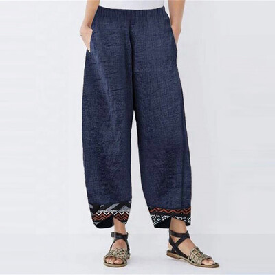 Gobestart Fashion Womens Plus Size Pocket Lrregular Print Splice Loose Cotton Linen Pants
Gobestart Fashion Womens Plus Size Pocket Lrregular Print Splice Loose Cotton Linen Pants