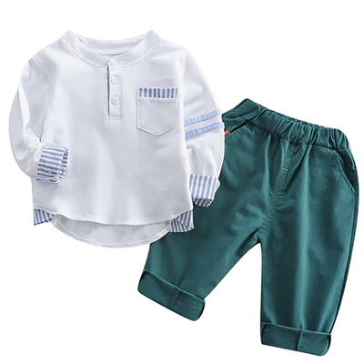 Autumn Children Baby Boys Cute Casual Long Sleeve Striped Print T-shirt Blouse TopsPants Trouser Set
Autumn Children Baby Boys Cute Casual Long Sleeve Striped Print T-shirt Blouse TopsPants Trouser Set