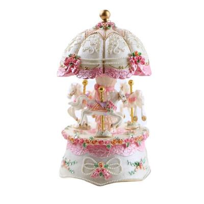 Carousel Music Box Luxury Color Change Flashing LED Light Luminous Rotating 3-Horse Carousels Horse Melody Music Box Valentines
Carousel Music Box Luxury Color Change Flashing LED Light Luminous Rotating 3-Horse Carousels Horse Melody Music Box Valentines