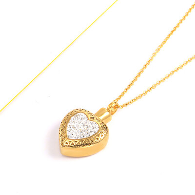Clear White Synthetic Crystal Heart Urn Necklace for Ashes Cremation Memorial Keepsake Pendant
Clear White Synthetic Crystal Heart Urn Necklace for Ashes Cremation Memorial Keepsake Pendant