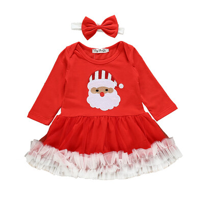 Autumn Newborn Baby Girl Long Sleeve Cotton Dress Set Cute Christmas Style Santa Claus Pattern Comfortable Dresses With Headband
Autumn Newborn Baby Girl Long Sleeve Cotton Dress Set Cute Christmas Style Santa Claus Pattern Comfortable Dresses With Headband