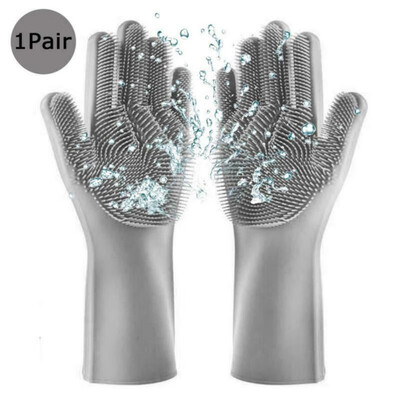 1 pair of silicone gloves dishwashing work gloves cleaning supplies
1 pair of silicone gloves dishwashing work gloves cleaning supplies