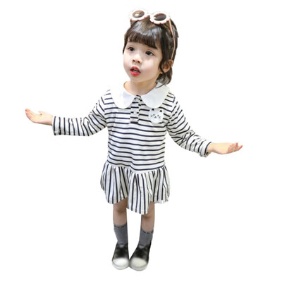 Baby Girls Striped Print Long Sleeve Cat Design Dress Autumn Casual Kids Toddler Princess Dresses
Baby Girls Striped Print Long Sleeve Cat Design Dress Autumn Casual Kids Toddler Princess Dresses