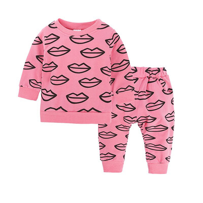 2Pcs Kids Girl Boy Clothing Sets Long Sleeve Lips Printed O-Neck Sweatshirts Pants Outfits Children Clothing Sets
2Pcs Kids Girl Boy Clothing Sets Long Sleeve Lips Printed O-Neck Sweatshirts Pants Outfits Children Clothing Sets