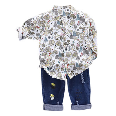 Autumn Children Baby Boys Casual Long Sleeve Floral Pattern Shirt TopsDenim Pants Set
Autumn Children Baby Boys Casual Long Sleeve Floral Pattern Shirt TopsDenim Pants Set