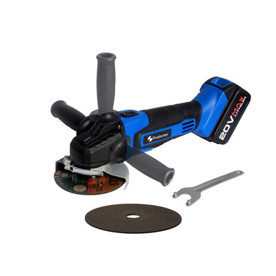 Prostormer Cordless Angle Grinder 20V Lithium-Ion Grinding machine Electric grinder 4000mAh Angle Grinder grinding Power Tools