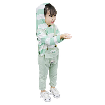 Girls Clothing Sets Autumn Striped Print Hoodie Blouse Top Trousers Strap Pants 2 PCS Long Sleeve Children Set Girl Clothes Suit
Girls Clothing Sets Autumn Striped Print Hoodie Blouse Top Trousers Strap Pants 2 PCS Long Sleeve Children Set Girl Clothes Suit