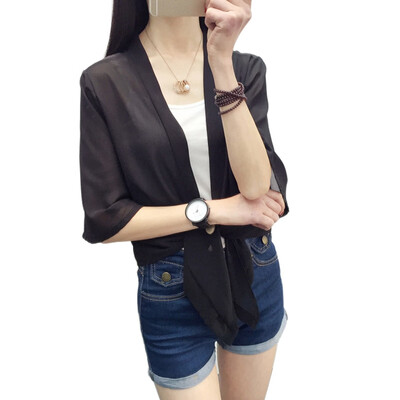 Small shawl female hot summer new chiffon sunscreen ultra-thin short paragraph womens long sleeve chiffon cardigan
Small shawl female hot summer new chiffon sunscreen ultra-thin short paragraph womens long sleeve chiffon cardigan