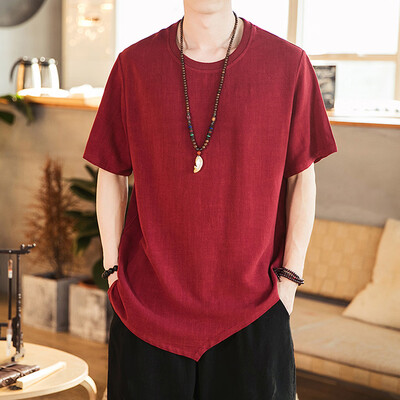 Toponeto Mens Summer Casual Pure Color Cotton Linen Short Sleeve T-Shirts Top Blouse
Toponeto Mens Summer Casual Pure Color Cotton Linen Short Sleeve T-Shirts Top Blouse