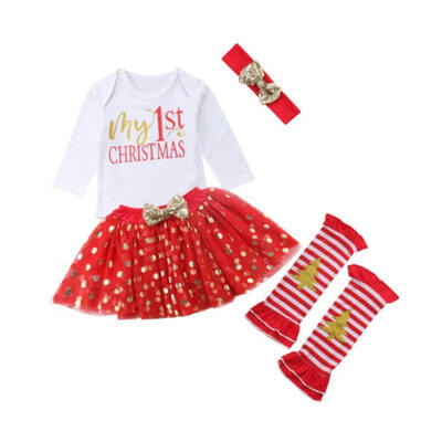 My First Christmas Baby Girls Dress Outfits Xmas Romper Tutu Skirt Party Clothes
My First Christmas Baby Girls Dress Outfits Xmas Romper Tutu Skirt Party Clothes