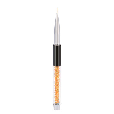 BQAN Nail Art Painting Brush 9mm Crystal Acrylic Nail Art UV Gel Painting Line Brush Nylon Hair Pen Manicure Nail Liner Tool