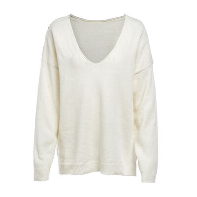 Women Casual Knitted V-Neck Loose Sweater Long Sleeve Pullovers Solid Color 2019 New Autumn Winter Fashion Womens Warm Tops
Women Casual Knitted V-Neck Loose Sweater Long Sleeve Pullovers Solid Color 2019 New Autumn Winter Fashion Womens Warm Tops
