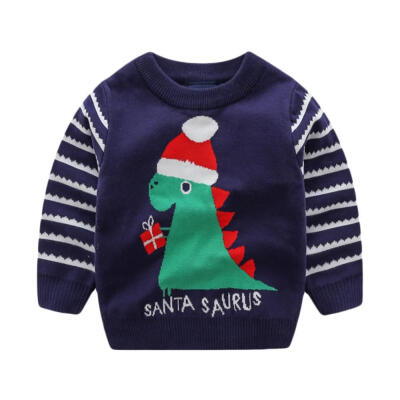 Autumn Winter Baby Kids 2-8Y Boy Girl Cotton Long Sleeve Sweater Cute Cartoon Dinasor Pattern Jacquard Knit Double Thick Sweater
Autumn Winter Baby Kids 2-8Y Boy Girl Cotton Long Sleeve Sweater Cute Cartoon Dinasor Pattern Jacquard Knit Double Thick Sweater