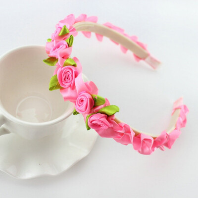 Colorful Kids Ribbon Rose Flower Headbands Garland Hair Band Prom Head Wrap Girls Hair Accessories
Colorful Kids Ribbon Rose Flower Headbands Garland Hair Band Prom Head Wrap Girls Hair Accessories