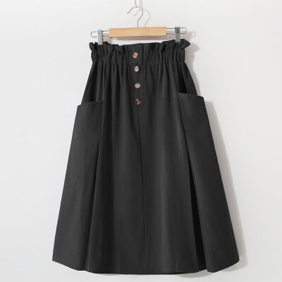Retro Vintage Solid Midi Skirt Elegant High Waist A-Line Womens Skirt Buttons Pockets Office Ladies Cotton Skirt 2019 New
Retro Vintage Solid Midi Skirt Elegant High Waist A-Line Womens Skirt Buttons Pockets Office Ladies Cotton Skirt 2019 New