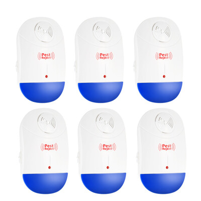 Pack of 6 Electronic Ultrasonic Pest Repeller Non-toxic Plug In Repellent for Mice Mosquito Ants Spiders Roaches Repelling AC90V-2 
Pack of 6 Electronic Ultrasonic Pest Repeller Non-toxic Plug In Repellent for Mice Mosquito Ants Spiders Roaches Repelling AC90V-2