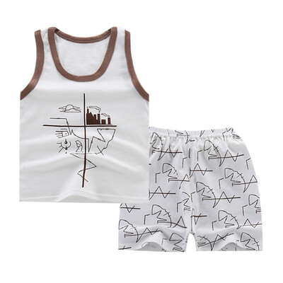 Childrens Boys Suits Cartoon Animal Cotton Baby VestShorts Two-Piece Vest Suit For 0-6 Years Old
Childrens Boys Suits Cartoon Animal Cotton Baby VestShorts Two-Piece Vest Suit For 0-6 Years Old
