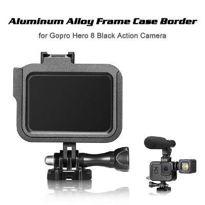 Frame Case Border Protective Cover Aluminum Alloy Housing Mount Base for Gopro Hero 8 Black Action Camera Protection Accessory 
Frame Case Border Protective Cover Aluminum Alloy Housing Mount Base for Gopro Hero 8 Black Action Camera Protection Accessory