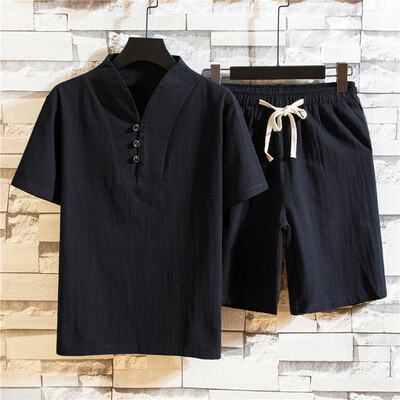 Toponeto Summer Fashion Mens Cotton And Linen Short Sleeve Shorts Set Suit Tracksuit
Toponeto Summer Fashion Mens Cotton And Linen Short Sleeve Shorts Set Suit Tracksuit