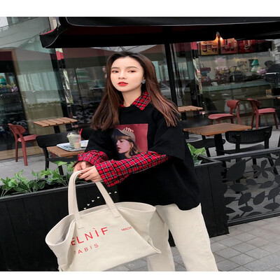 New fashion casual plaid stitching print fake two long sleeve loose bottoming shirt womens shirt plaid stitching shirt women1
New fashion casual plaid stitching print fake two long sleeve loose bottoming shirt womens shirt plaid stitching shirt women1