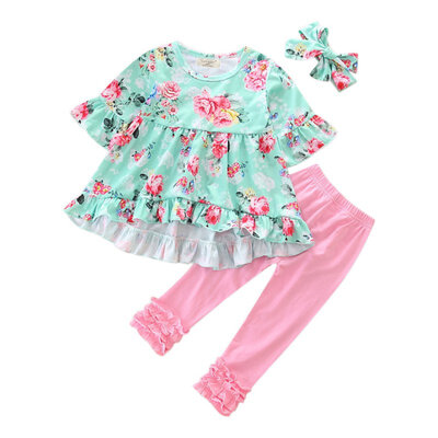 Qianquhui New Spring Summer Kids Clothing Set Floral Pattern Short Petal Sleeve Shirt Pink Long Pants Girls Clothes
Qianquhui New Spring Summer Kids Clothing Set Floral Pattern Short Petal Sleeve Shirt Pink Long Pants Girls Clothes