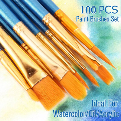 1750100Pcs Kids Artist Nylon Wool Oil Painting Brush Set Round Pointed Tip Paint Brush Set
1750100Pcs Kids Artist Nylon Wool Oil Painting Brush Set Round Pointed Tip Paint Brush Set