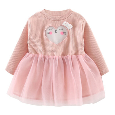 Autumn Baby Girls Fashion Dress Children Cartoon Heart Pattern Long Sleeve Patchwork Mesh Dress Kids Clothes
Autumn Baby Girls Fashion Dress Children Cartoon Heart Pattern Long Sleeve Patchwork Mesh Dress Kids Clothes