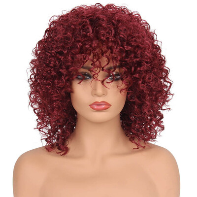Gobestart Synthetic Curly Hair Wigs Woman Short Kinky Hair Jet Black Heat Resistance Fiber
Gobestart Synthetic Curly Hair Wigs Woman Short Kinky Hair Jet Black Heat Resistance Fiber