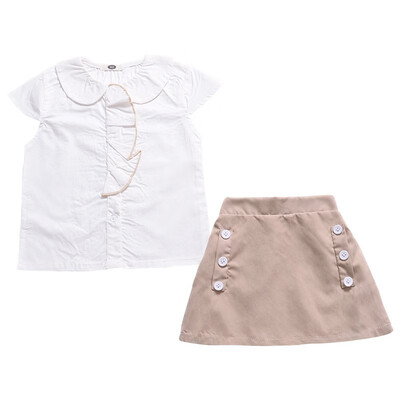 2PCs Girls Uniform Newborn Kid Baby Girls Clothes Sets Tops Doll Collar T-shirt Short Mini Skirt Party Wedding Tutu Dress
2PCs Girls Uniform Newborn Kid Baby Girls Clothes Sets Tops Doll Collar T-shirt Short Mini Skirt Party Wedding Tutu Dress