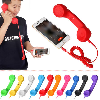 New Classic Comfort Retro Phone Handset Speaker Phone Call Mic Receiver For iPhone Android Phones 7 Colors 35mm
New Classic Comfort Retro Phone Handset Speaker Phone Call Mic Receiver For iPhone Android Phones 7 Colors 35mm