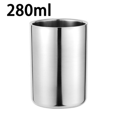 280430ml Double Wall Stainless Drinking Cup Beer Coffee Tea Mug Drinkware 1 Pcs