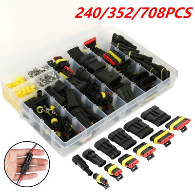 240352708pcs 1-6 Pin Way Waterproof Electrical Wire Connector Plug Terminal Fuses Kit Car Accessories for Car Motorcycle
240352708pcs 1-6 Pin Way Waterproof Electrical Wire Connector Plug Terminal Fuses Kit Car Accessories for Car Motorcycle