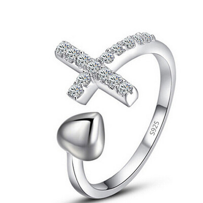 Arrival Silver Ring Female Love Micro-inlaid Drill Cross Small Peach Heart Opening Ring Index Finger Ring Jewelry
Arrival Silver Ring Female Love Micro-inlaid Drill Cross Small Peach Heart Opening Ring Index Finger Ring Jewelry