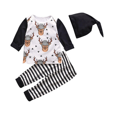 Three-Piece Children Clothing Sets Kids Boys Girls Round neck Cute Casual Cartoon Print Cotton Tops Pants Hat Spring Autumn
Three-Piece Children Clothing Sets Kids Boys Girls Round neck Cute Casual Cartoon Print Cotton Tops Pants Hat Spring Autumn